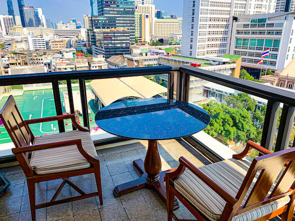 マンダリン オリエンタル バンコク（Mandarin Oriental Bangkok）の客室バルコニー