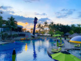 ハードロックホテル パタヤ（Hard Rock Hotel Pattaya）のプールから見える夕日
