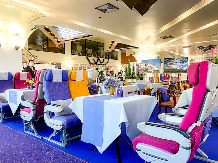 タイ航空カフェのビジネスクラス席