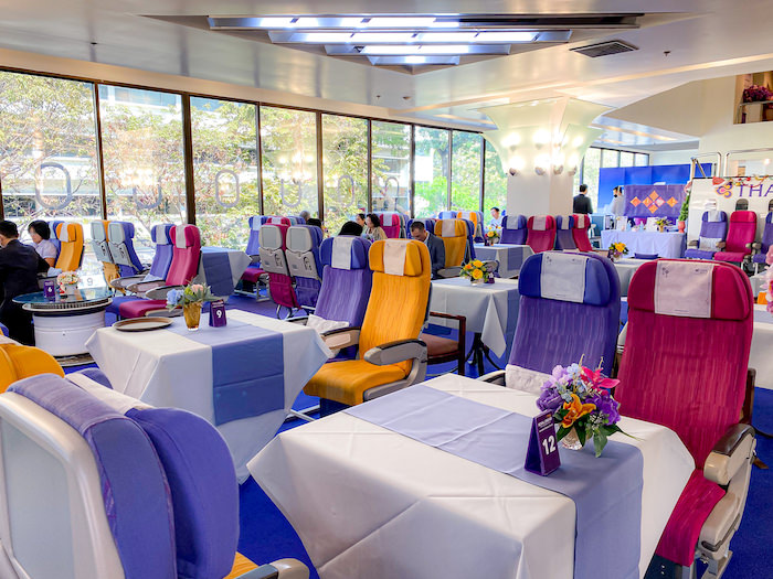 タイ航空カフェのビジネスクラス席