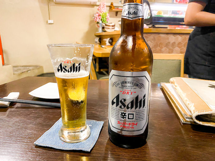 福いち - しあわせ食堂で飲んだアサヒビール