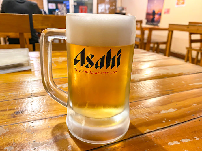 札幌ラーメン ドンちゃんで飲んだビール