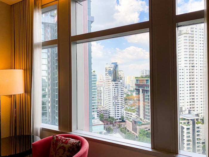 バンコク マリオット ホテル スクンビット（Bangkok Marriott Hotel Sukhumvit）の客室窓から見える景色