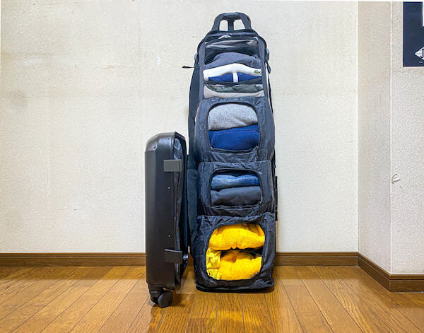 ソルガード（SOLGAARD）スーツケースの圧縮クローゼット