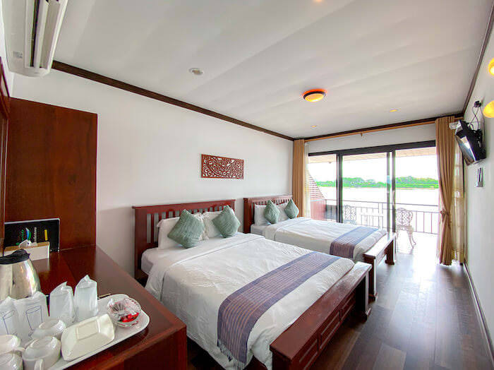 リバーサイド チェンカーン リゾート（Riverside Chiangkhan Resort）のプレミアムリバーデラックス（Premium River Deluxe）１