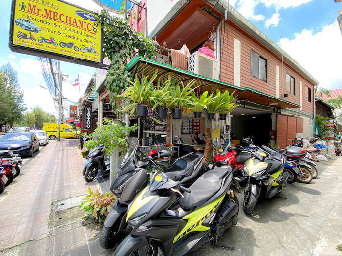 チェンマイのレンタルバイク店