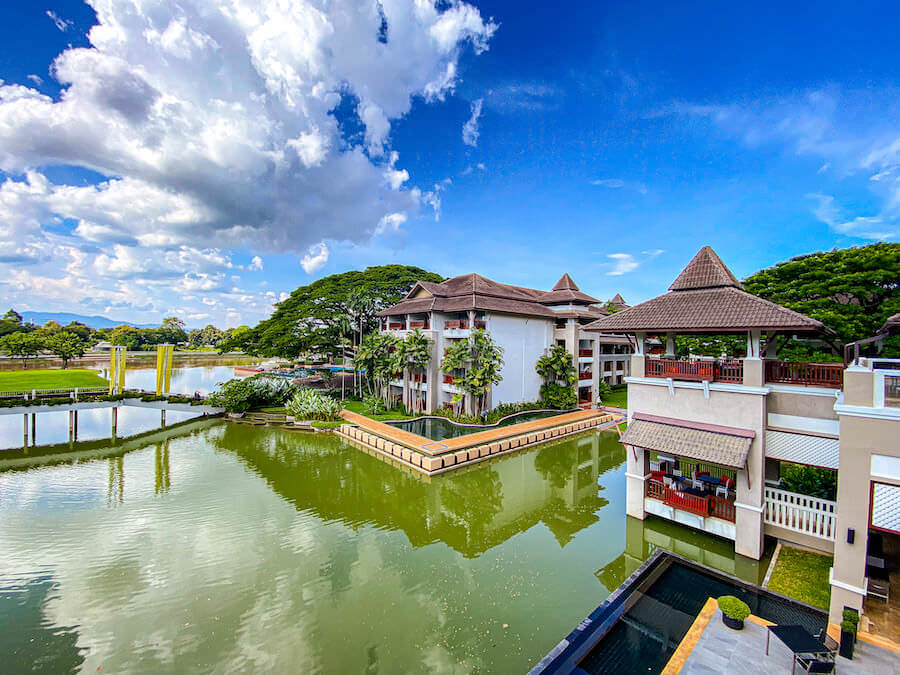 ル メリディアン チェンライ リゾート（Le Meridien Chiang Rai Resort）の脇を流れるコック川
