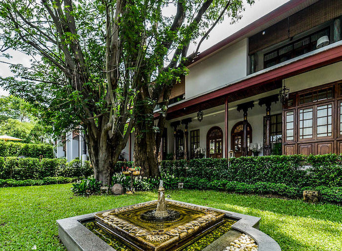 ヴィラ クラン ウィアン（Villa Klang Wiang）の中庭