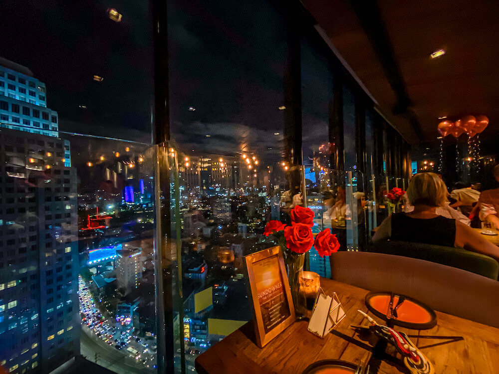 ザ コンチネント バンコク バイ コンパス ホスピタリティ（The Continent Bangkok by Compass Hospitality）39階のレストラン「Bangkok Heightz（バンコクハイツ）」２