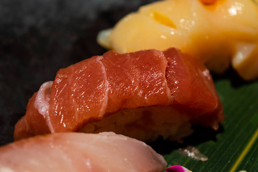 コンラッドホテル「きさら」で食べた握り寿司盛合わせ7貫＋細巻き寿司 / NIGIRI SUSHI MORIAWASE２