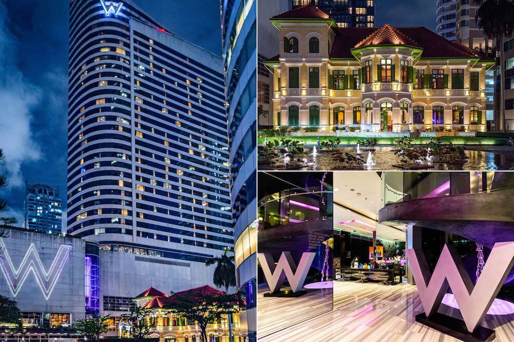 Wバンコクホテル（W Bangkok）の外観とロビー