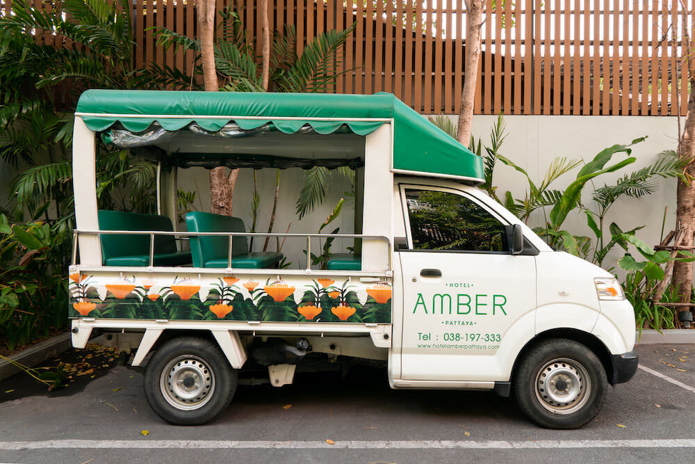 ホテル アンバーパタヤ（Hotel Amber Pattaya）の無料送迎車