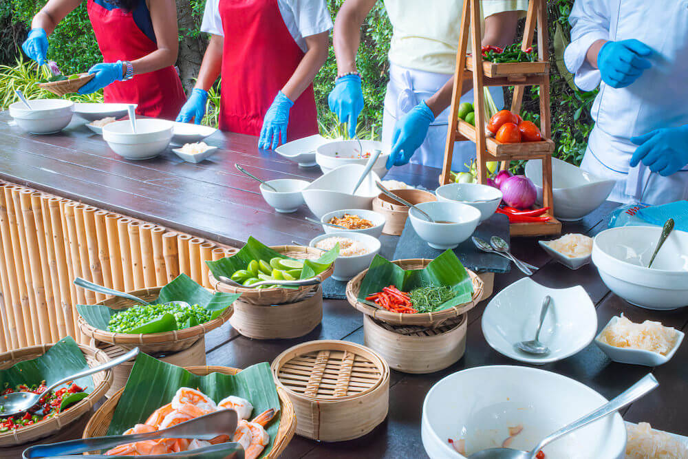 シェラトン ホアヒン プランブリ ヴィラ（Sheraton Hua Hin Pranburi Villas）でのタイ料理クッキング体験１