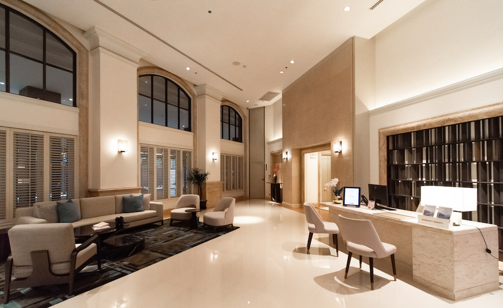 マリオット・エグゼクティブ・アパートメント・スクンビット50（Marriott Executive Apartments Bangkok, Sukhumvit50）のロビー