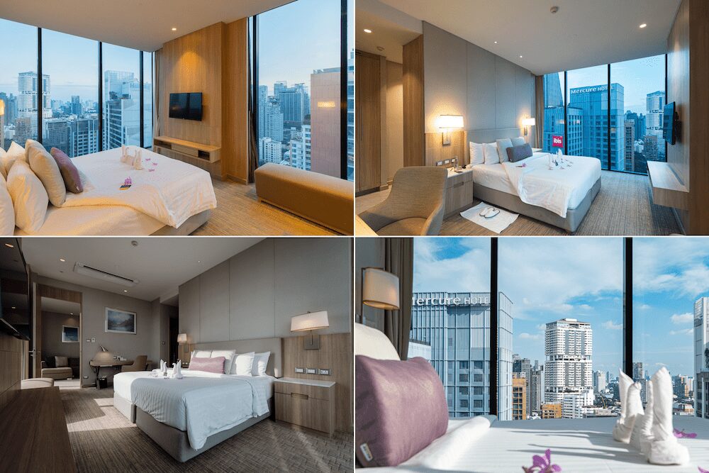 スカイビュー ホテル バンコク エム ディストリクト（SKYVIEW Hotel Bangkok - Em District）の客室「エグゼクティブ スカイビュー スイート (Executive Sky View Suite)」のベッドルーム２