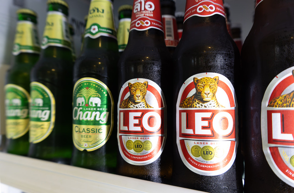 パタヤ・キングコングサウナのレストランで販売されているビール