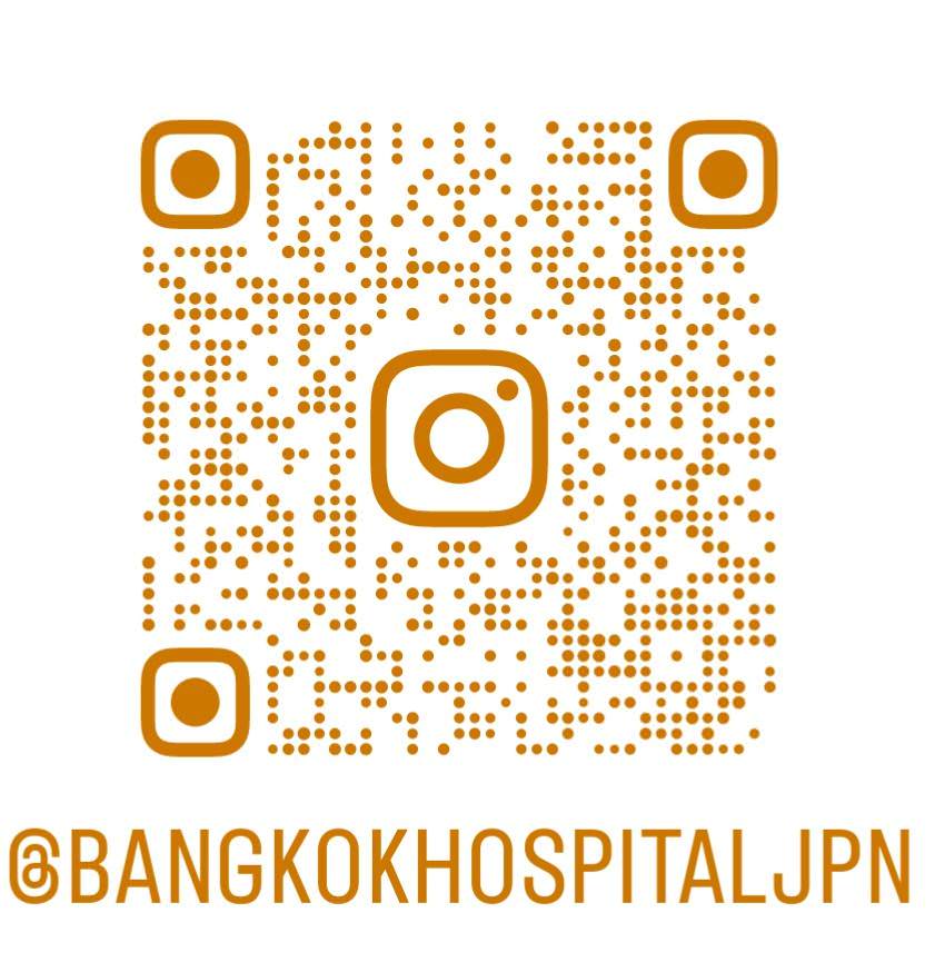 バンコク病院のインスタグラムのQRコード