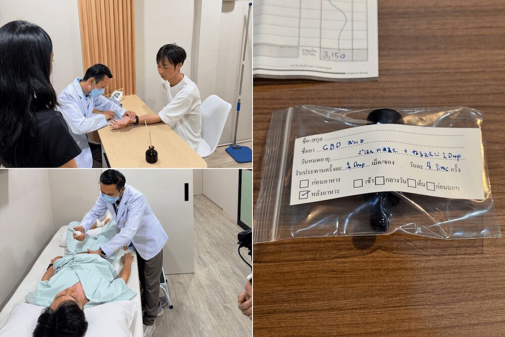 Greeus Medical Cannabis Clinic Bangkokでの診療の様子