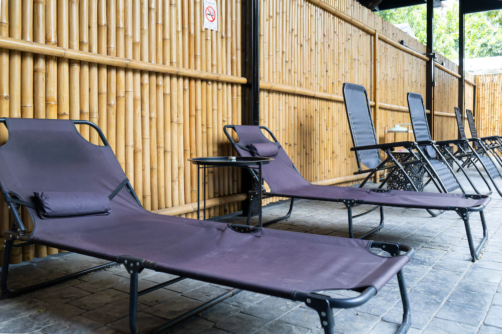 バンコクのTotonoi Sauna and Onsen Bangkok（ととのいサウナ アンド バンコク）の外気浴スペース１
