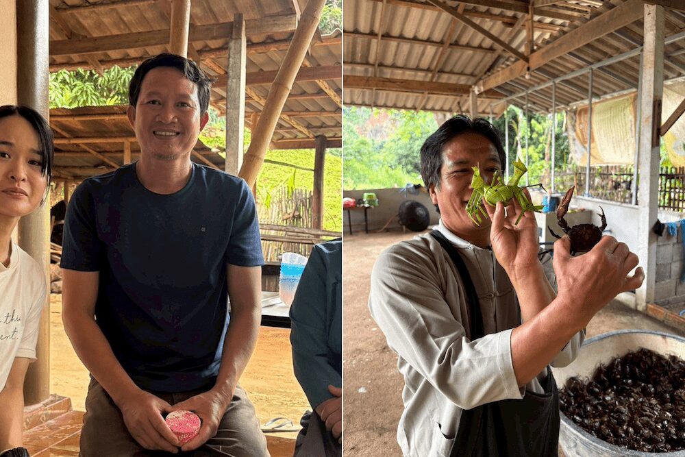 タイルー族の村の村人のホスト