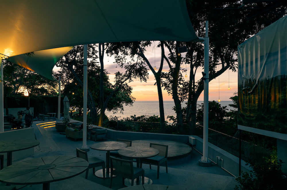 Kliff Beach Clubから見えるサンセット