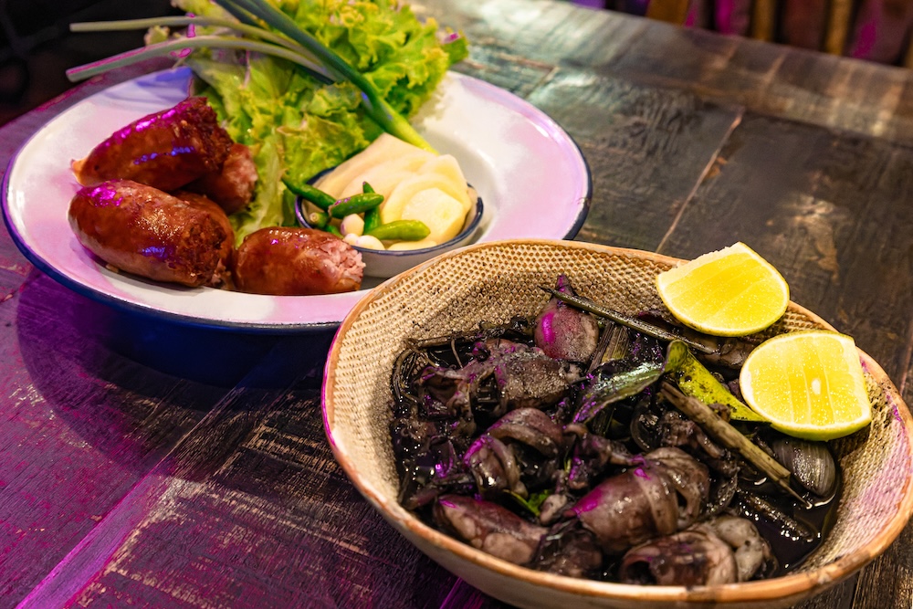 イーガ・ラボ（E-Ga Lab）で食べたSquid in Lime Ink Soup１