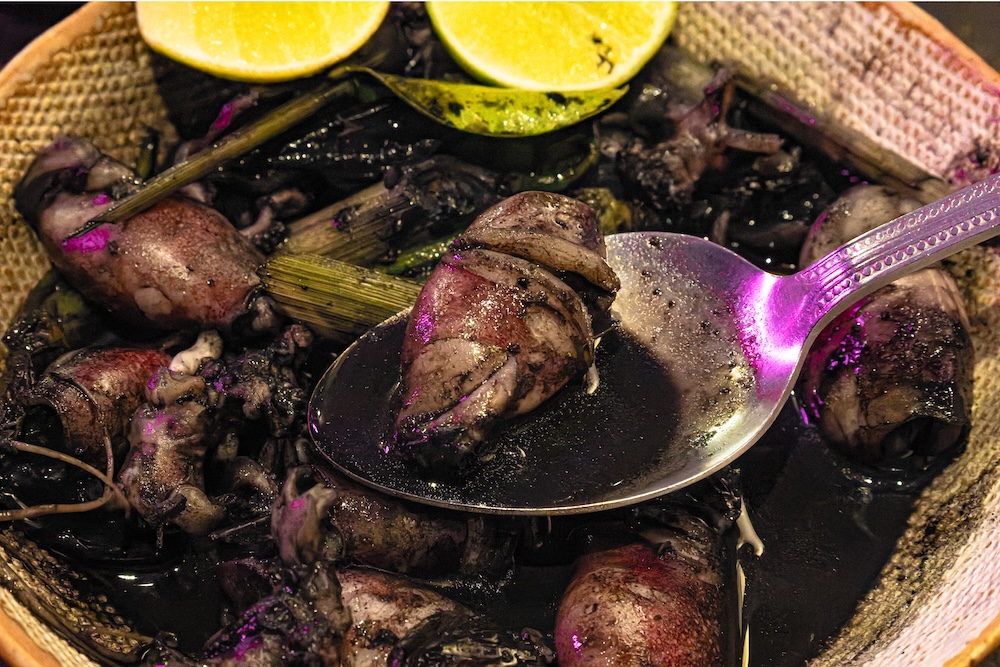 イーガ・ラボ（E-Ga Lab）で食べたSquid in Lime Ink Soup２