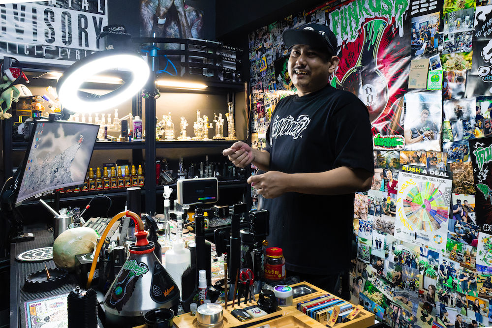 タイ人大麻農家Artさんの自宅