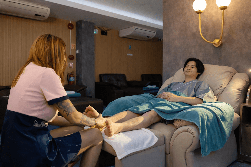 パタヤのOrion Sauna(オリオン サウナ)のマッサージ施術の様子3