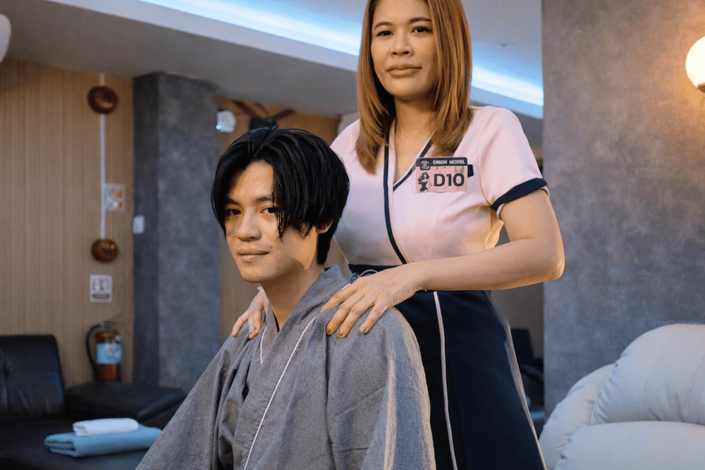 パタヤのOrion Sauna(オリオン サウナ)のマッサージ施術の様子1