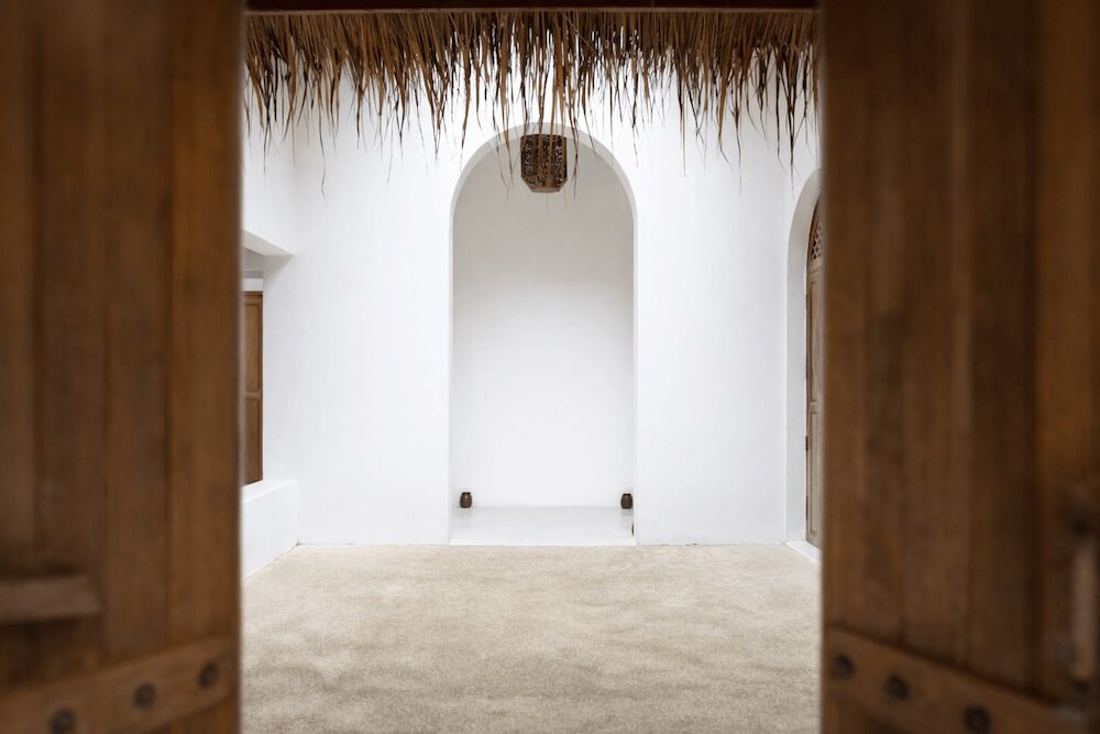 チェンマイのリゾートホシハナ(Resort Hoshihana)のコテージ「nakaniwa」の入口