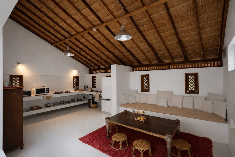 チェンマイのリゾートホシハナ（Resort Hoshihana）のコテージ「nakaniwa」のリビング