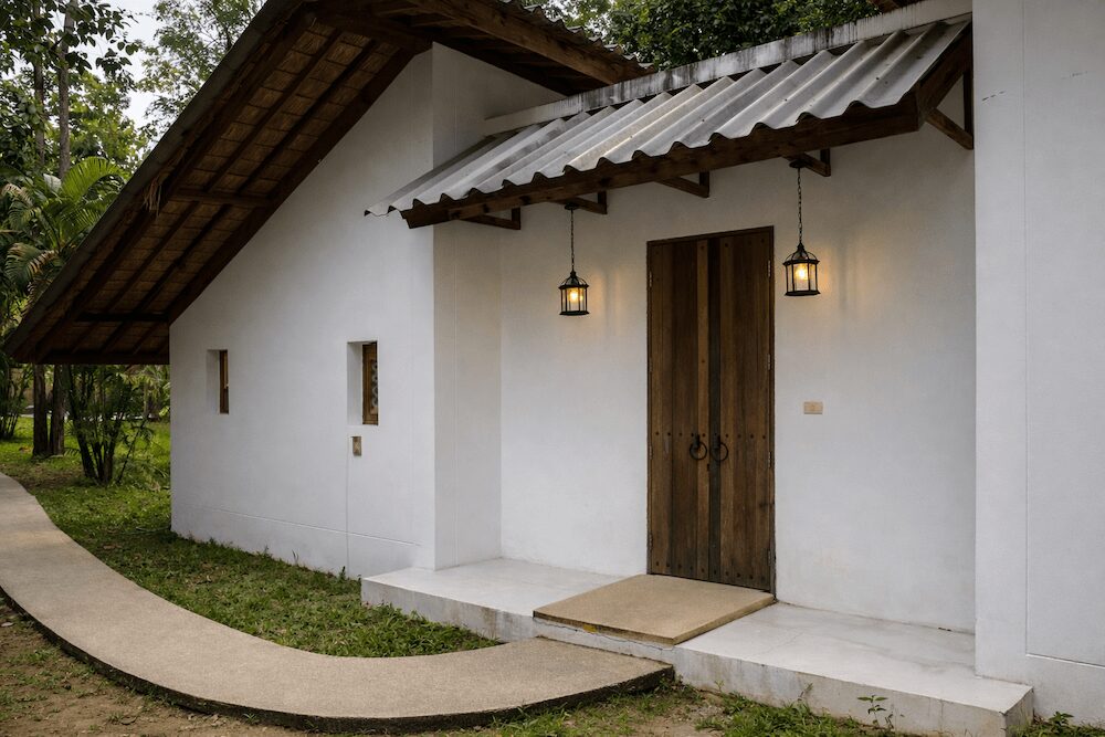 チェンマイのリゾートホシハナ(Resort Hoshihana)のコテージ「nakaniwa」外観