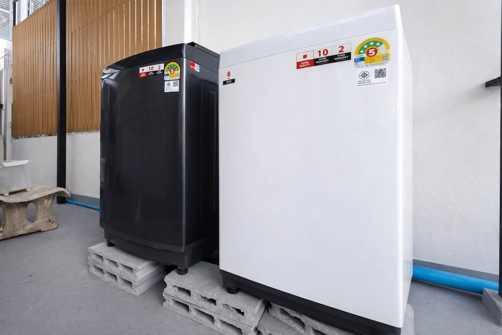 バンコクの日本人専用宿「うらしま館」の洗濯機