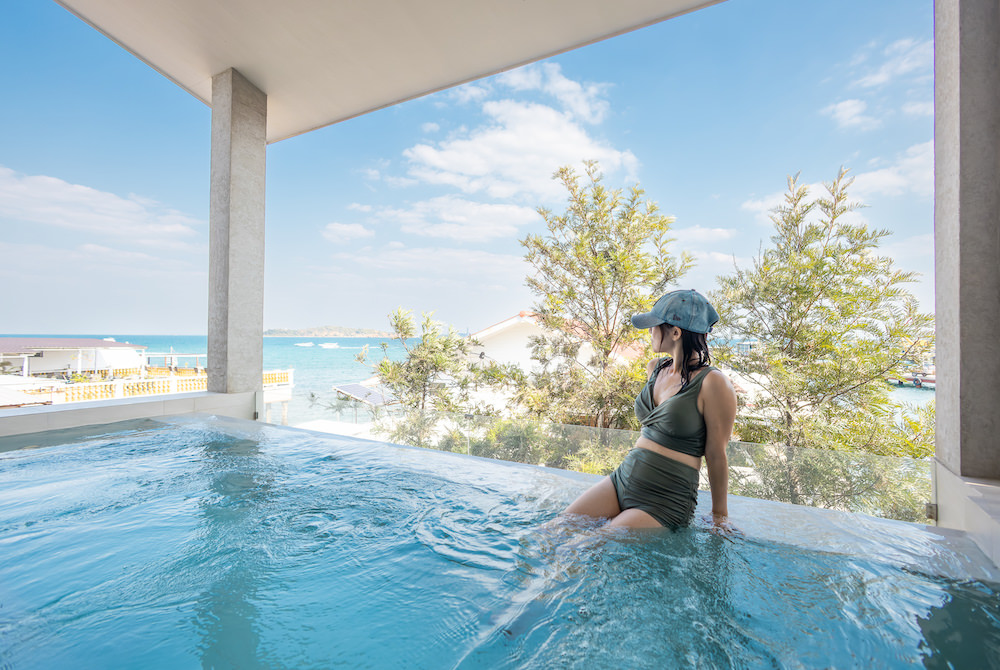 Arthit House Resort Kohlarn（アーティット ハウス リゾート コーラン）Seaviewルームのプライベートプール４