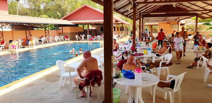 パタヤの一般的な共有型サウナ