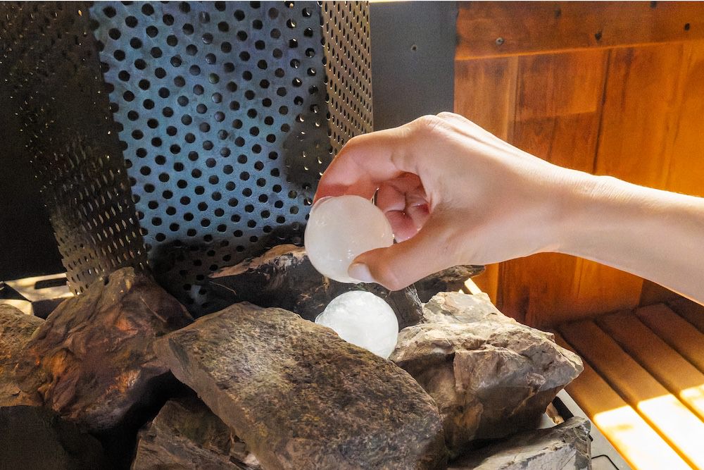 パタヤのプライベートバレルサウナ「TotonouNippon」のアロマアイス2