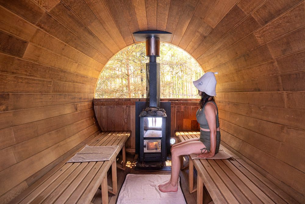 パタヤのプライベートバレルサウナ「TotonouNippon」のサウナ室3