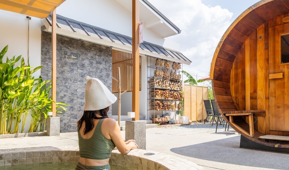 パタヤのプライベートバレルサウナ「TotonouNippon」の水風呂2