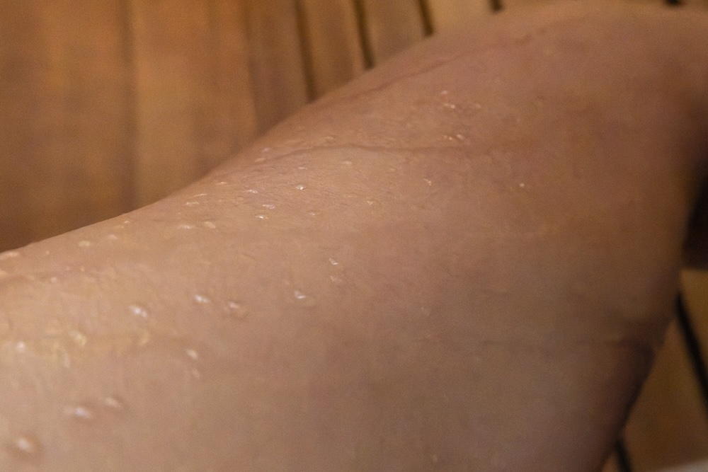 パタヤのプライベートバレルサウナ「TotonouNippon」のサウナ室でかいた汗