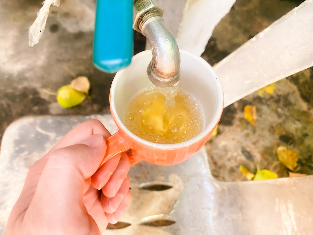 ワットカチョンシリのハーバルスチームサウナのハーブティー