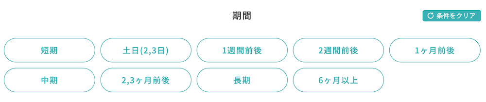 リゾバ.comの勤務期間