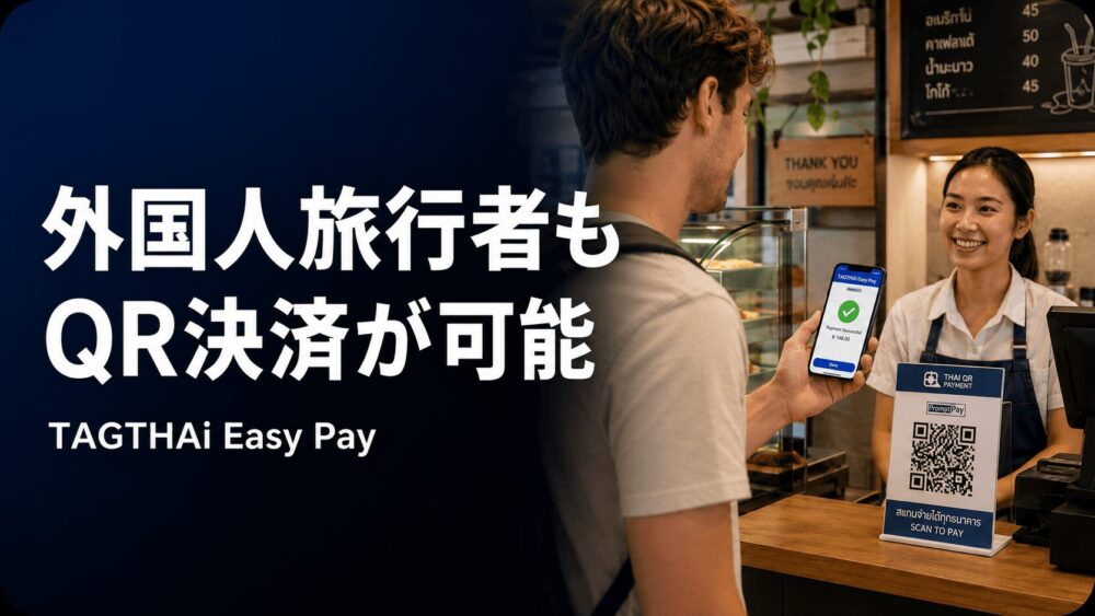 タイで外国人旅行者がQR決済できるTAGTHAi Easy Payの登録方法と使い方
