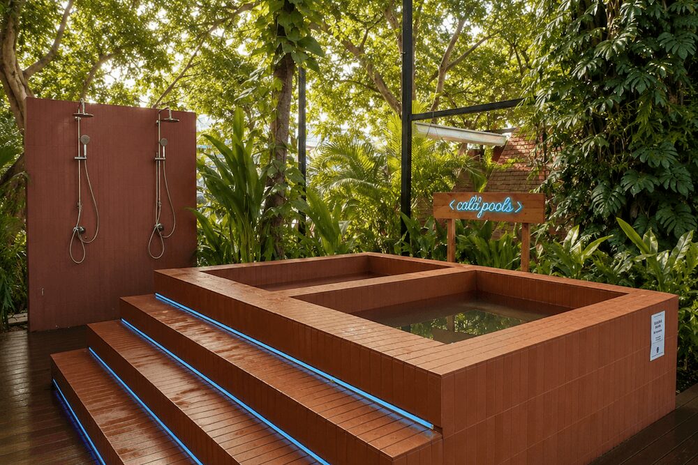 Dip - Garden Onsen, Sauna & Ice Bathの外気浴スペースの水風呂