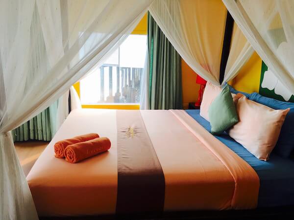 Lareena Resort By the sea Koh Larnのベッド１